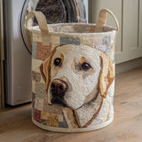 Panier à Linge Matelassé - Labrador Rustique