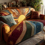 Chloé - Housse de canapé matelassée Patchwork Rustique Aube