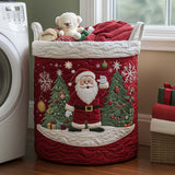 Panier à Linge Matelassé - Joie du Père Noël