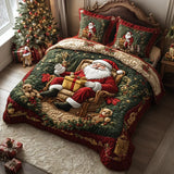 Parure de lit matelassée 3 pièces - Magie du Père Noël