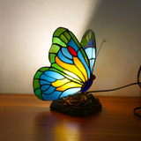 Lampe Découpée Papillon Bleu