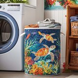 Panier à Linge Matelassé - Tortue de Mer