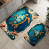 Noémie - Tapis de cuisine Fleurs et Mer