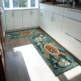 Roxane - Tapis de cuisine Écume Marine