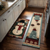 Garance - Tapis de cuisine Hivernal à Détails Enneigés