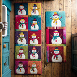 Yaël - Tapis de cuisine Hivernal à Bonhomme de Neige