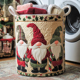 Panier à Linge Matelassé - Gnome dans la Neige