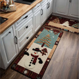 Joséphine - Tapis de cuisine Hivernal à Arbre Enneigé