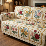 Louise - Housse de canapé matelassée Motif Printanier