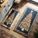 Clotilde - Tapis de cuisine Vert à Nuit Étoilée