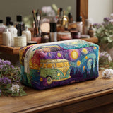 Agathe - Trousse de toilette matelassée Voyage Étoilé