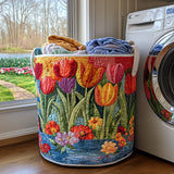 Panier à Linge Matelassé - Fleurs d'Été