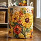 Panier à Linge Matelassé - Tournesol
