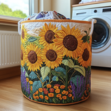 Panier à Linge Matelassé - Tournesols