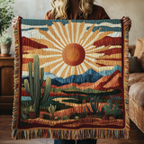 Aurélie - Couverture matelassée Coucher de Soleil Sentiers