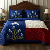Parure de lit matelassée 3 pièces - Fierté du Texas