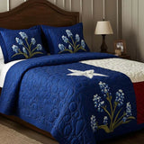 Parure de lit matelassée 3 pièces - Fierté du Texas