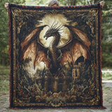 Constance - Couverture matelassée Tressée Serpent Enchanté