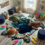 Sandrine - Tapis décoratif Tortue