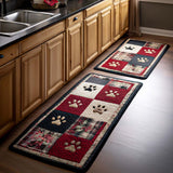 Alix - Tapis de cuisine Empreintes de Patte Accueillants