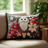 Housse de Coussin Matelassée - Murmure du Hibou