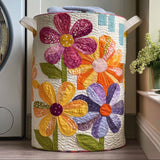 Panier à Linge Matelassé - Danse des Fleurs Sauvages