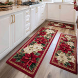 Cordélia - Tapis de cuisine Hivernal à Fleurs Délicats