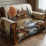 Cléo - Housse de canapé matelassée Style Rustique