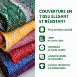 Noémie - Couverture matelassée pour Bibliothèque Floral