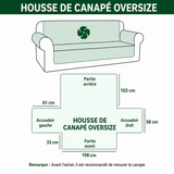 Joséphine - Housse de canapé matelassée Bonhomme de Neige Carreaux