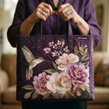 Sac Artisanal Matelassé - Colibris et Orchidées