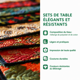Anaïs - Set de table matelassé Citrouille Parade