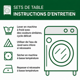 Louise - Set de table matelassé Aimant Couches