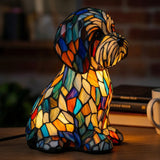 Pantoufle - Lampe en vitrail