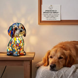 Pantoufle - Lampe en vitrail
