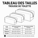Suzanne - Trousse de toilette matelassée Motif du Désert